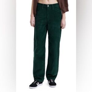 Women’s Levi's 94 Baggy Green Corduroy Pants